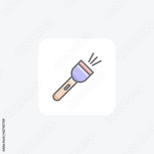 Torch, Flashlight, Light Vector Awesome Icon