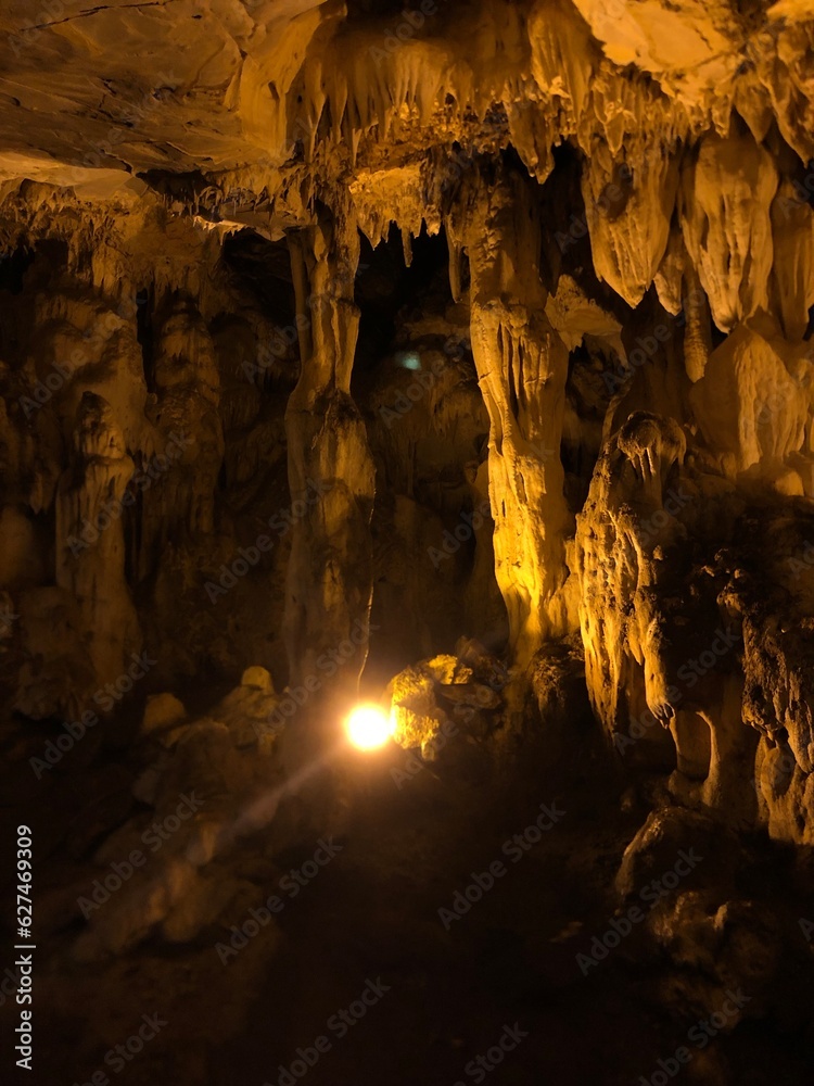 inside the cave