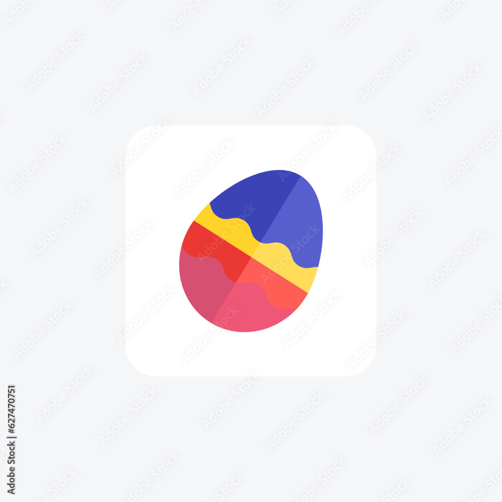 Multi Style Easter Egg, Egg Vector Flat Icon Multi Style Easter Egg, Egg Vector Flat Icon