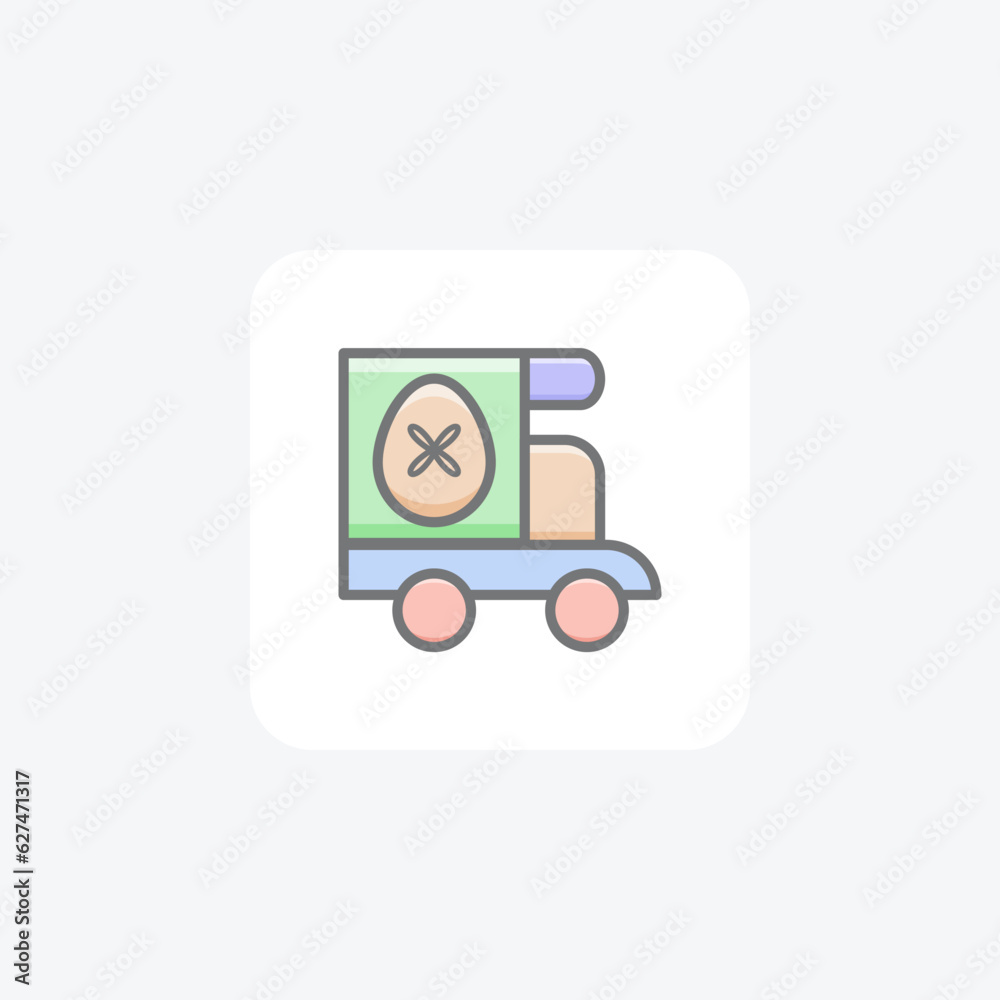 Truck, Mini Van Vector Awesome Icon Truck, Mini Van Vector Awesome Icon