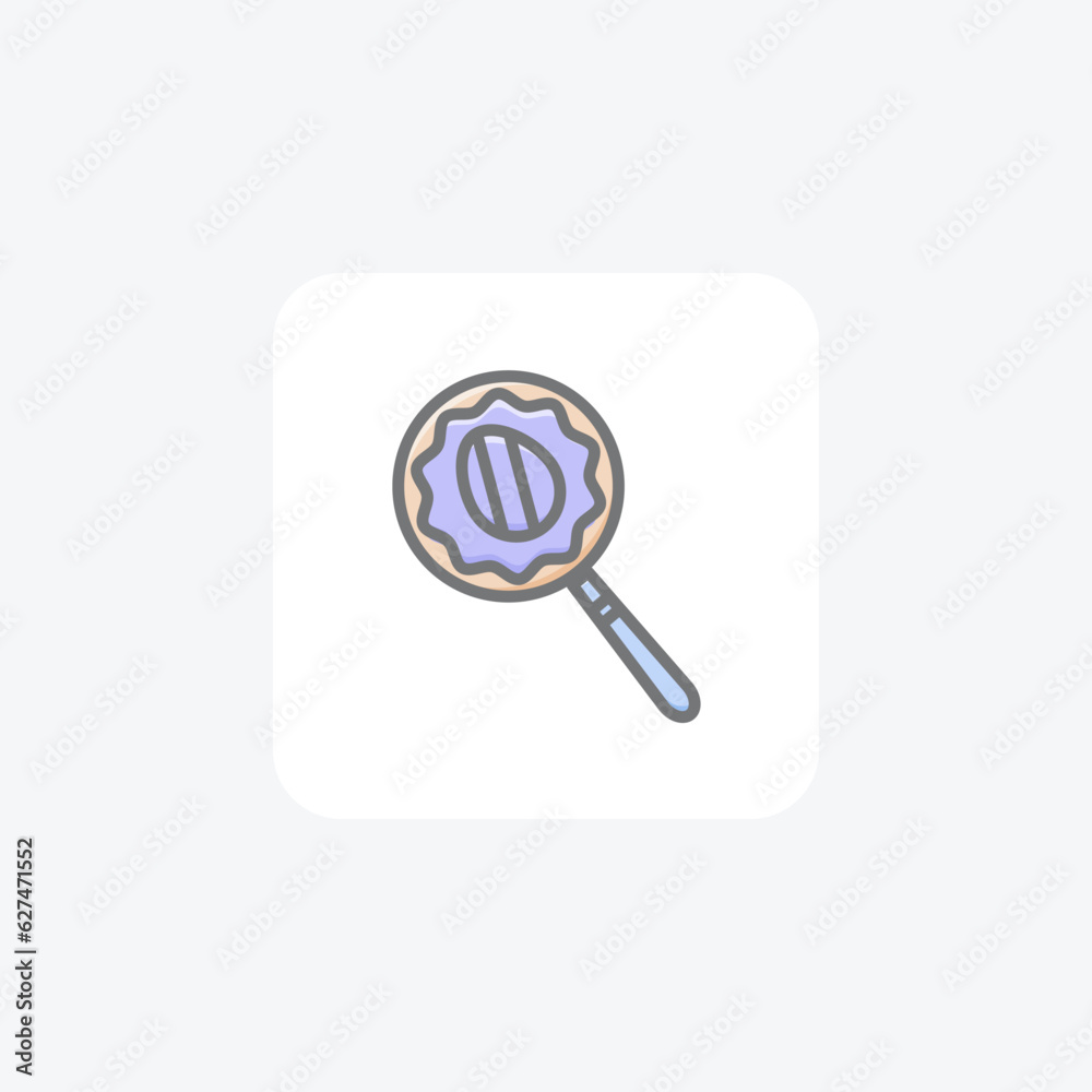 Magnifier With Easter Egg Vector Awesome Icon Magnifier With Easter Egg Vector Awesome Icon