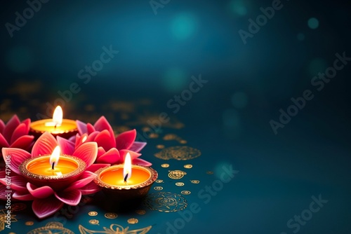 
Diwali Card Banners Copy Space Wishing ideas Diwali Celebration Diwali Images made with AI Generated
