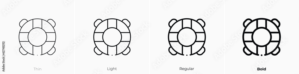 buoyancy icon. Thin, Light, Regular And Bold style design isolated on white background