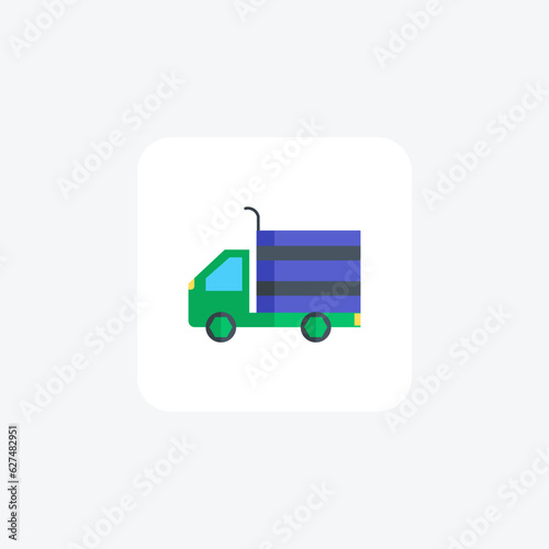 Van, Delivery Van, Cargo Vector Flat Icon © Blinix Solutions