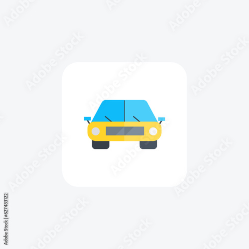 Car, Automobile, Transport Vector Flat Icon