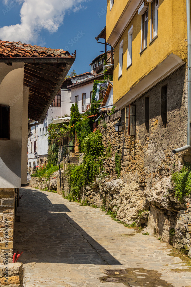 Street in Veliko Tarnovo town, Bulgaria