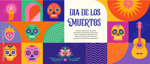 Canvastavla Dia de los muertos, Day of the dead, Mexican holiday, festival