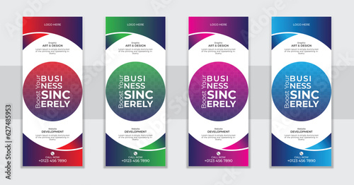X banner, roll up, pull up, pop up banner design for corporate business marketing and advertising purpose . 3 color and 3 set of gradient  layout.  2023 Trending and  modern design.