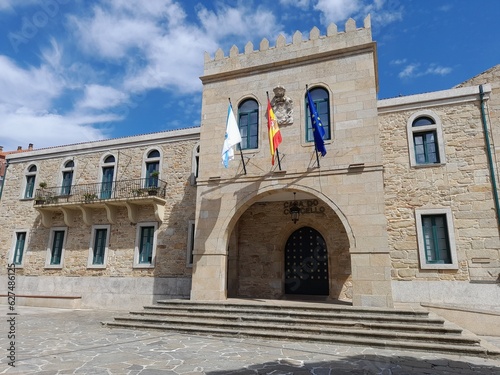 Fachada del Ayuntamiento de Noia, Galicia