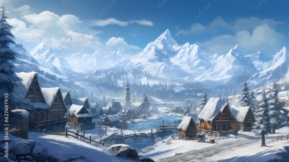 Amazing Winter Style Game Artwork Amazing Winter Style Game Artwork