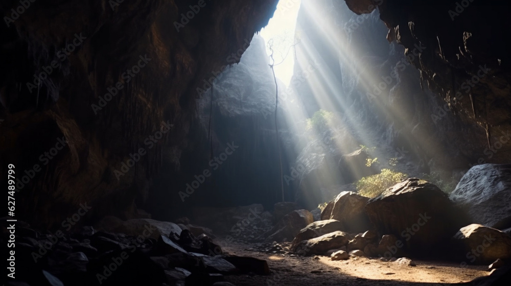 Light enters the cave. Generative AI