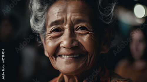 Portrait of a person with a happy smile - Generative AI
