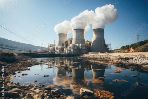 Nuclear Power visualized on a professional Stockphoto