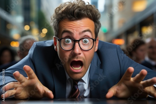 Fear visualized on a professional Stockphoto