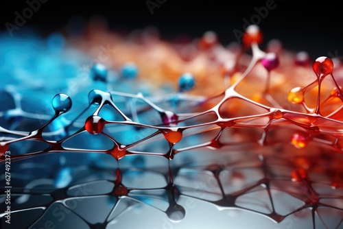 Connections visualized on a professional Stockphoto