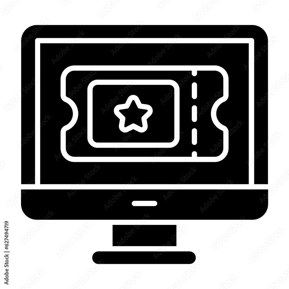 Successful Booking Glyph Icon Successful Booking Glyph Icon