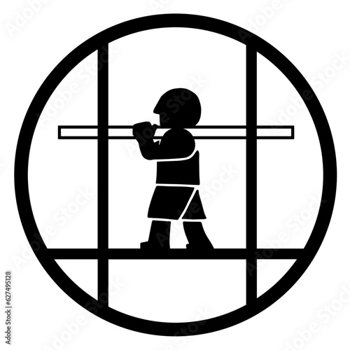 家紋風デザイン / 足場