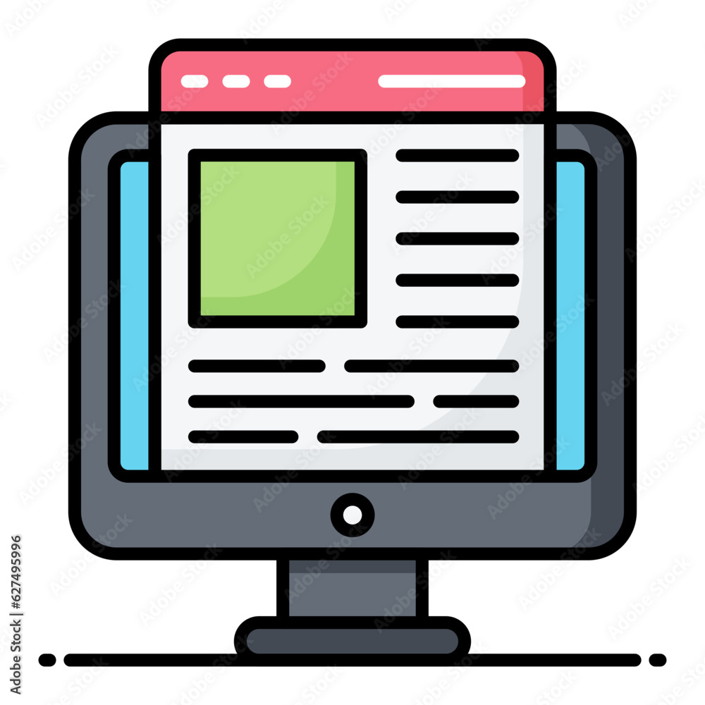 Page Layout Line Color Icon Page Layout Line Color Icon