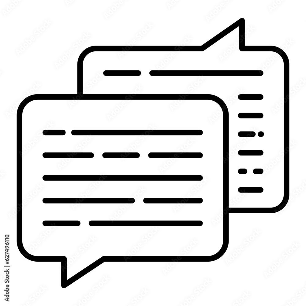 Chatting Line Icon Chatting Line Icon
