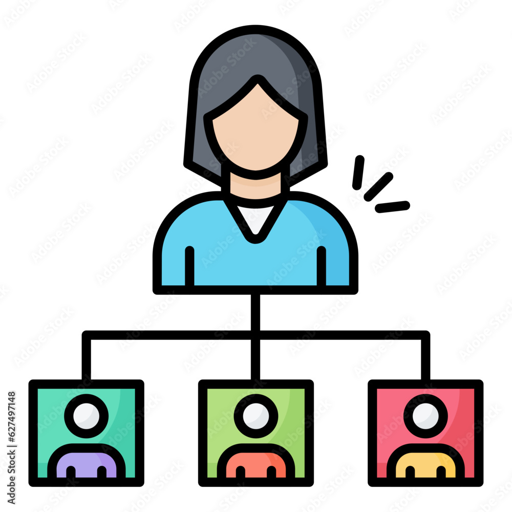 Delegate Line Color Icon Delegate Line Color Icon