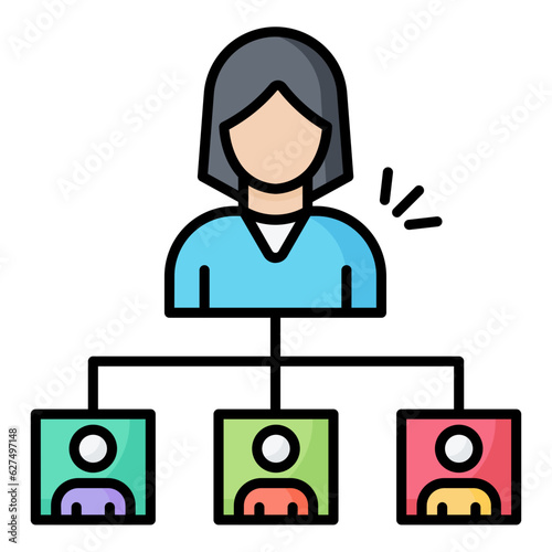 Delegate Line Color Icon