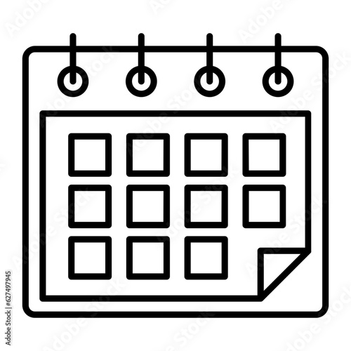 Calendar Line Icon