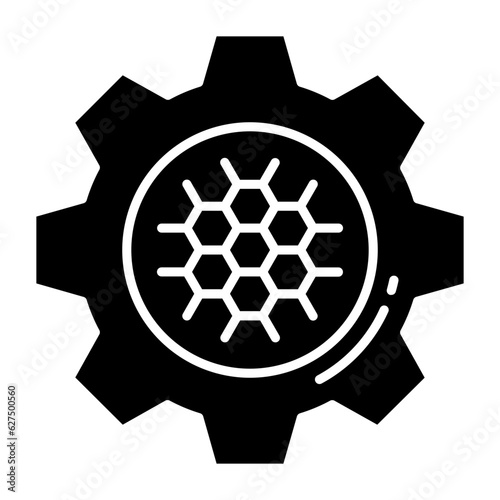 Nanotech Glyph Icon