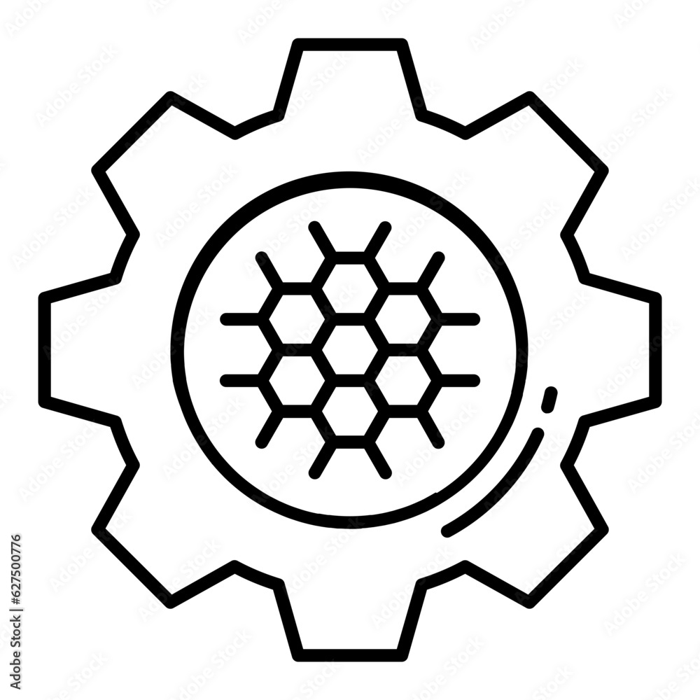 Obraz premium Nanotech Line Icon