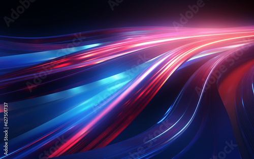 Flowing speed lines technology background