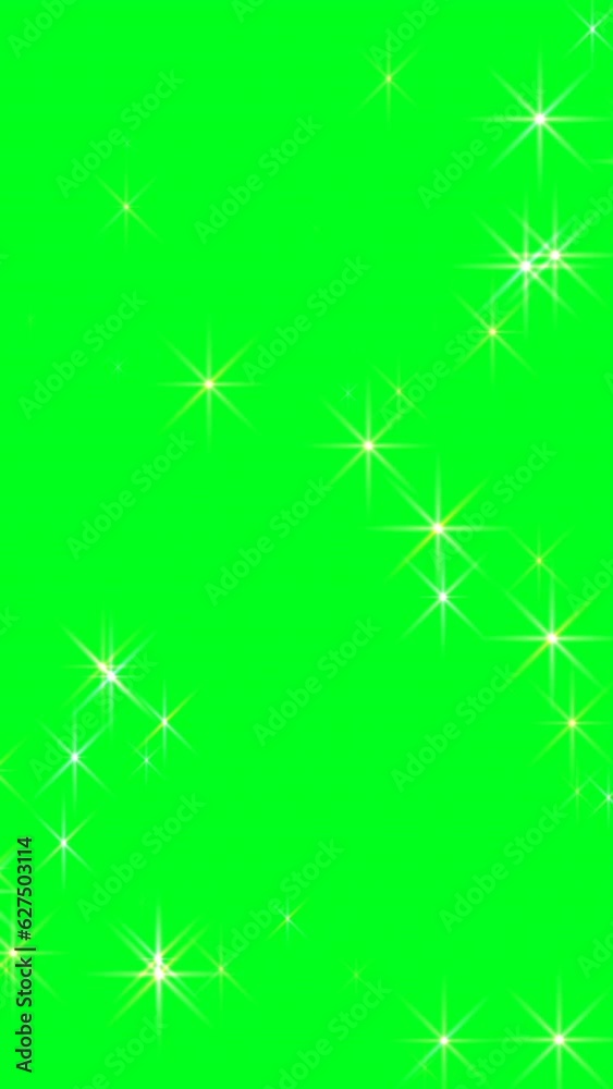Twinkling Stars On Green Screen vertical video Twinkling Stars On Green Screen vertical video