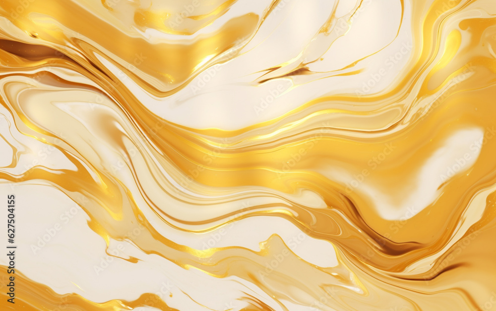 Realistic liquid marble background with gold Realistic liquid marble background with gold