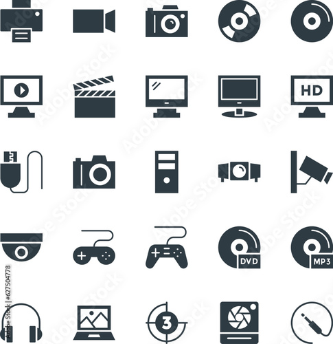 Multimedia Cool Vector Icons 1

