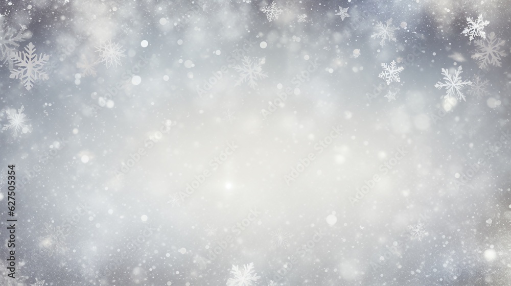 Snow flakes abstract christmas background