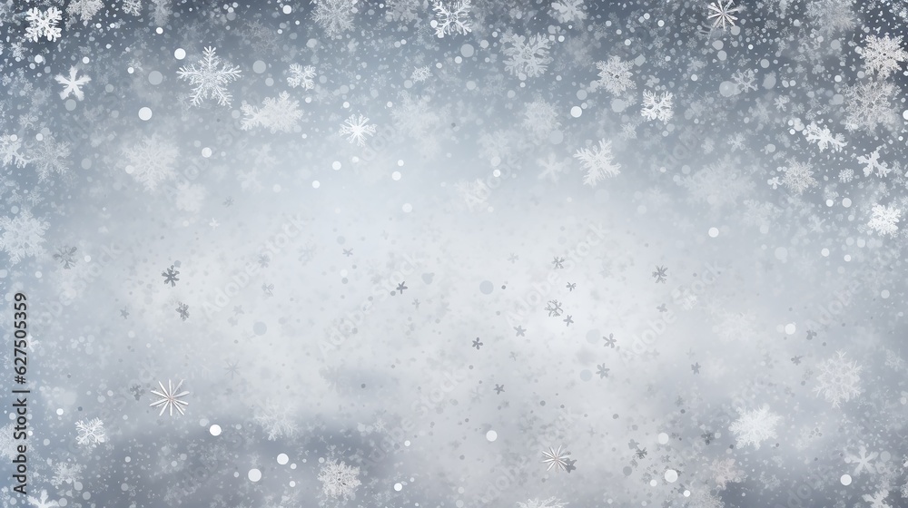 Obraz premium Snow flakes abstract christmas background