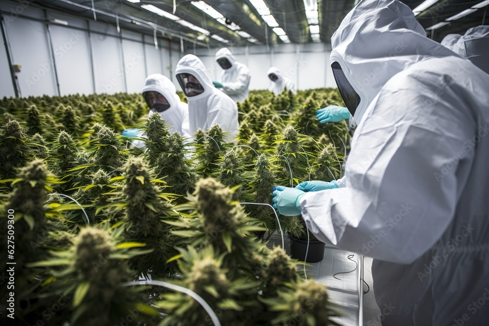 greenhouse where cannabis grows | Generative AI greenhouse where cannabis grows | Generative AI