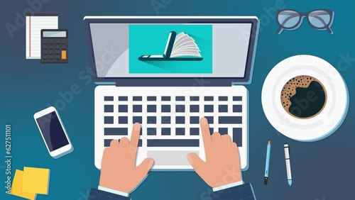 Online Education, E-Learning, Home Study 2D Animation 