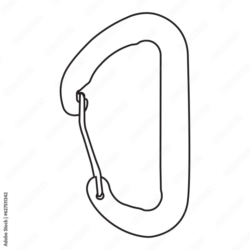 Carabiner mountain equipment icon Carabiner mountain equipment icon