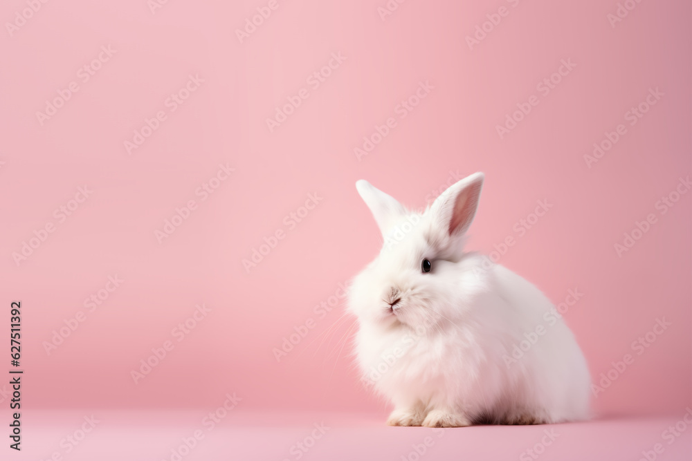 A Soft and Fluffy Bunny in a Dreamy Pink Wonderland A Soft and Fluffy Bunny in a Dreamy Pink Wonderland