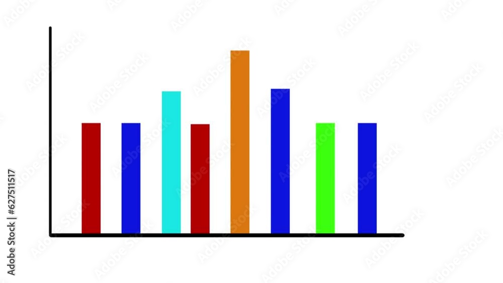 Business Data Market Bar Graph Chart Diagram with Arrows Axis - 2D Animated Business Data Market Bar Graph Chart Diagram with Arrows Axis - 2D Animated