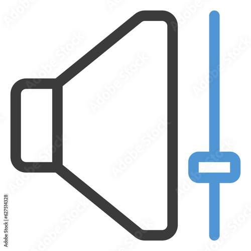 volume icon in color line style