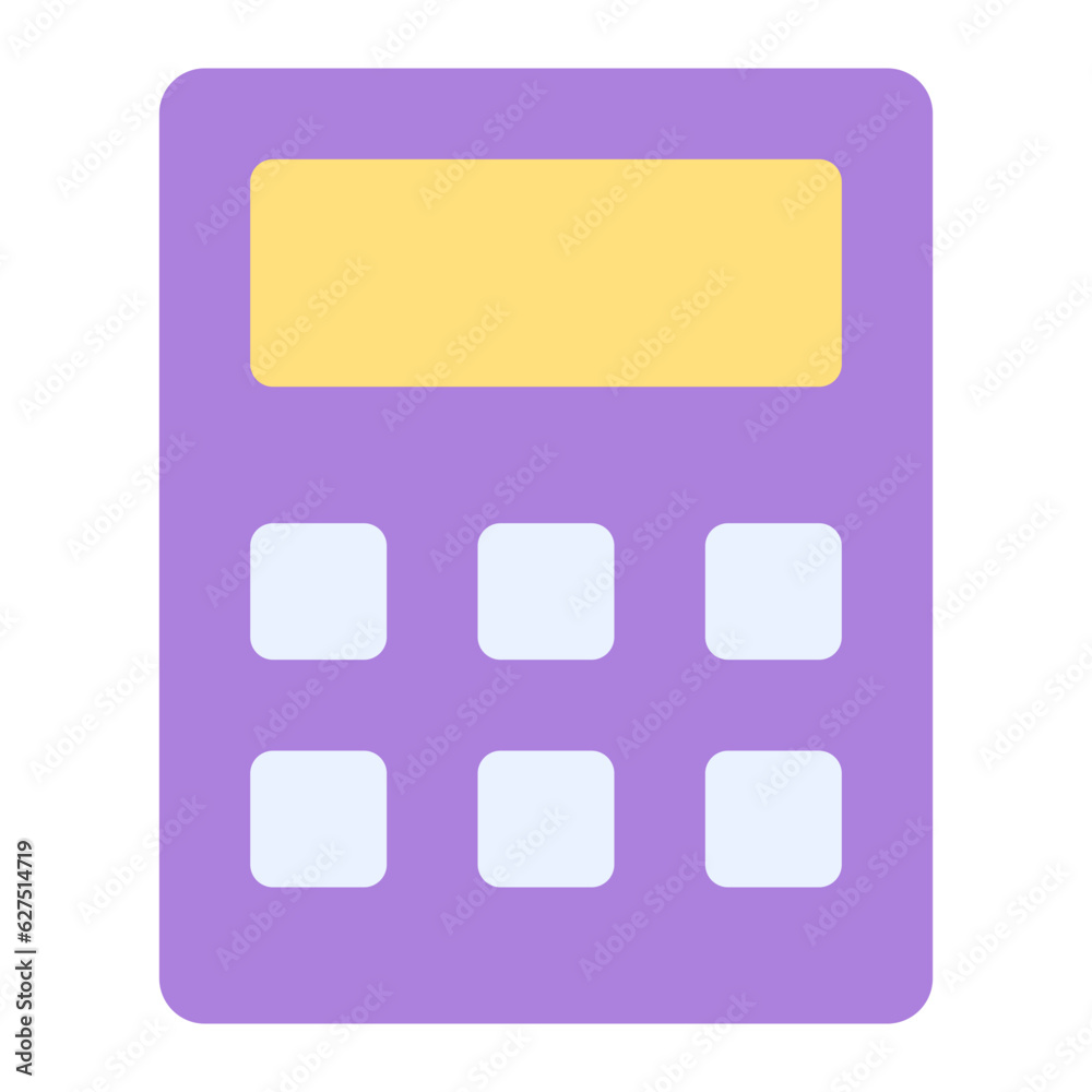calculator icon in flat style