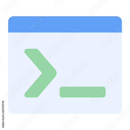command icon in flat style