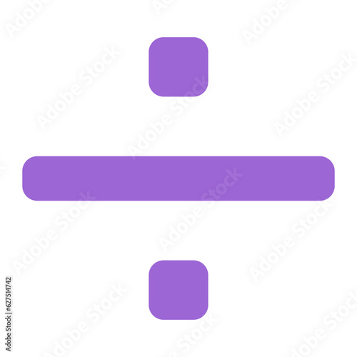 divide icon in flat style