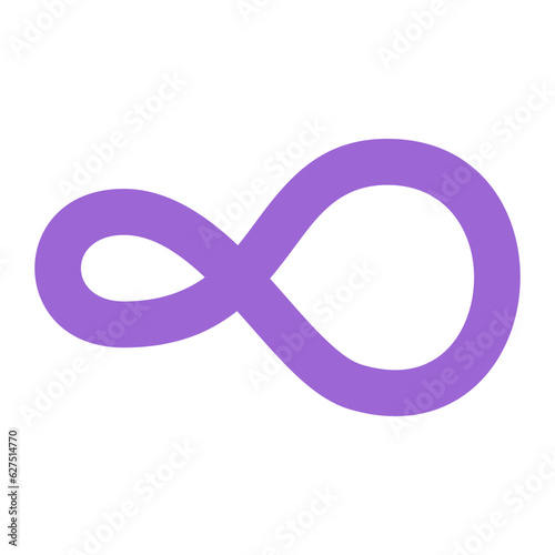eternity icon in flat style