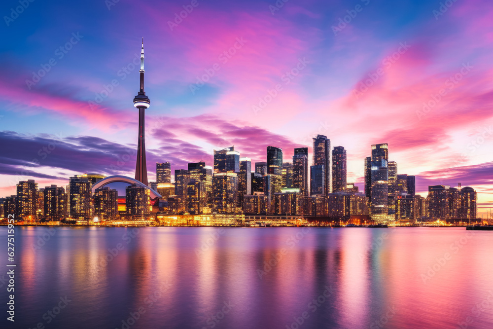 Obraz premium Toronto Canada travel destination. Tour tourism exploring.