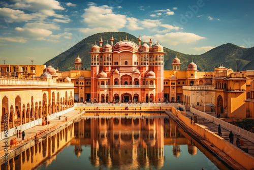 Stampa su tela Jaipur India travel destination. Tour tourism exploring.
