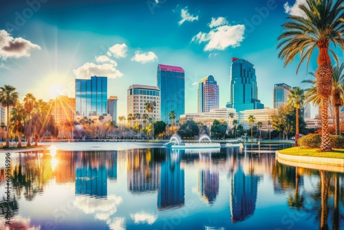 Orlando Florida travel destination. Tour tourism exploring. photo