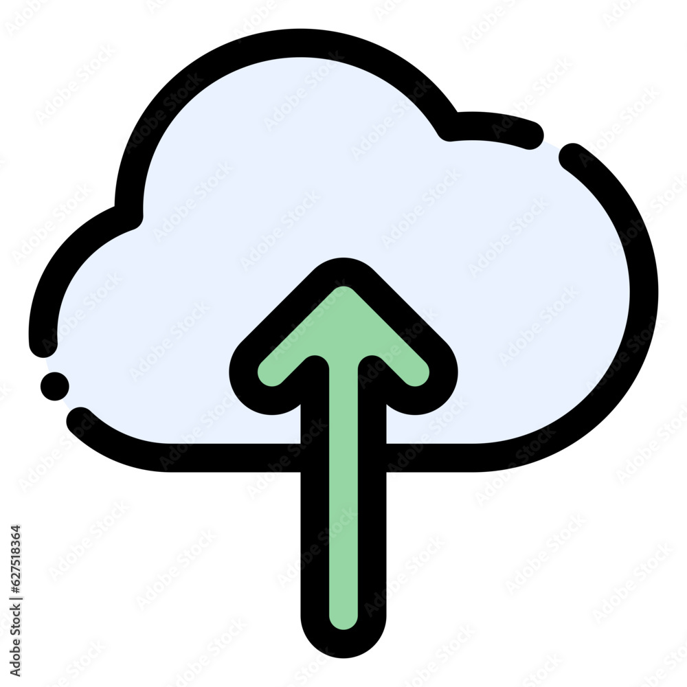 upload icon in flat line style upload icon in flat line style