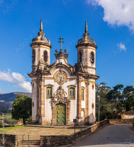 Partial view of the Church of St. Francis of Assisi