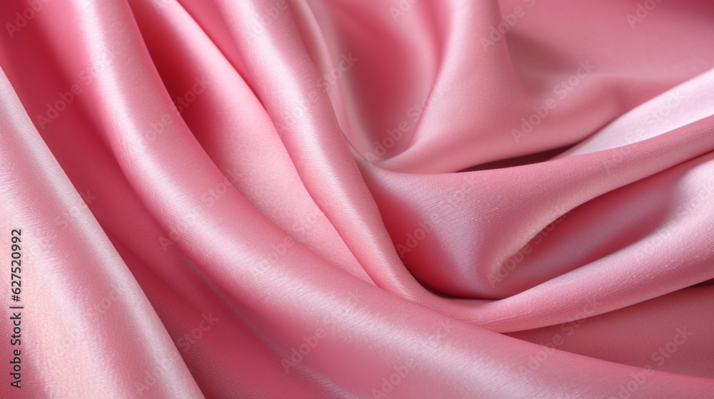 Pink velvet fabric background with fluid shapes and movement.
Pink velvet fabric background with fluid shapes and movement.